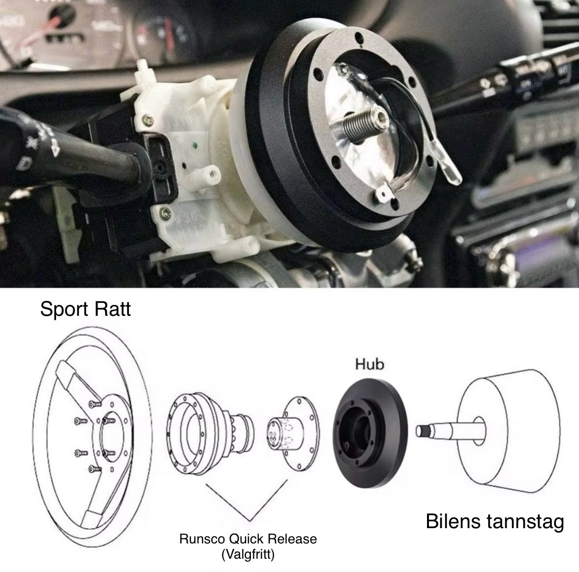 Sport Ratt Hub Adapter 6hulls E36